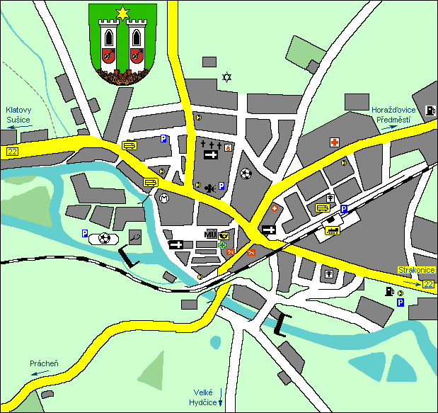 Mapa Horažïovic