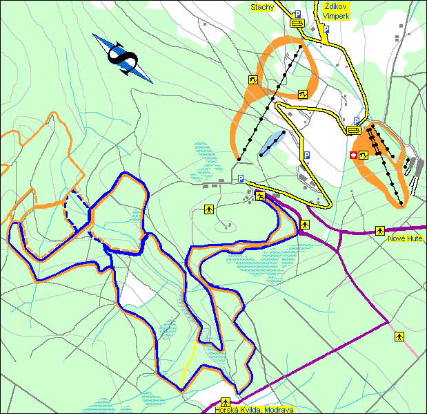 Mapa Zadova - Churáňova