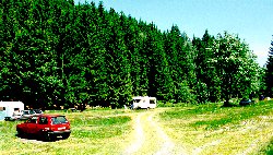 Pohled na kemp od příjezdu